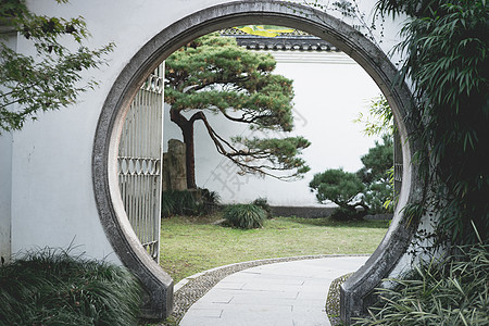 古建筑圆门古建筑圆门高清图片