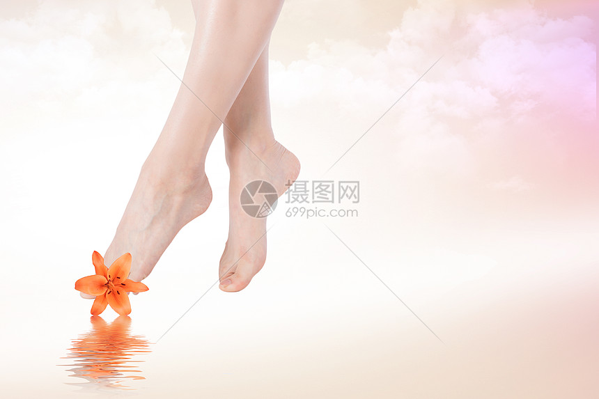 自然清新美容养生足疗spa图片素材_免费下载