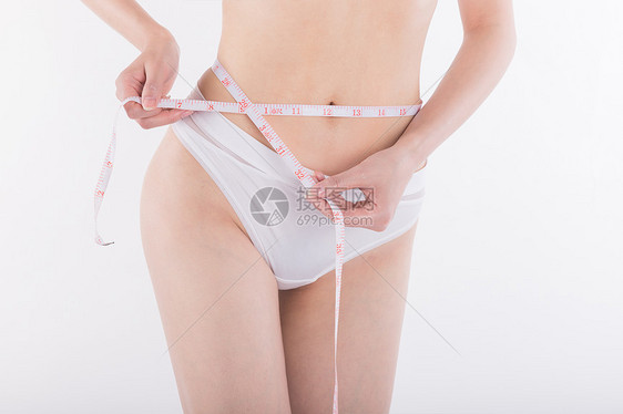 美容形体腰部测量图片