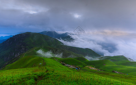 江西武功山云海景观图片