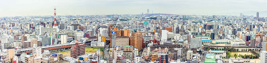 日本大阪城市景观图片