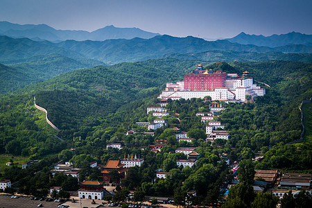 藏式寺庙承德小布达拉宫背景