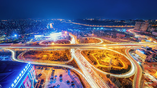 建筑外墙夜景都市血脉背景