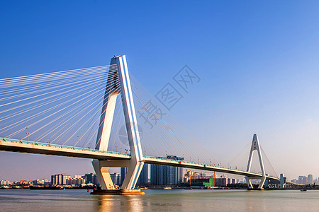 跨海大桥海口世纪大桥夜景背景