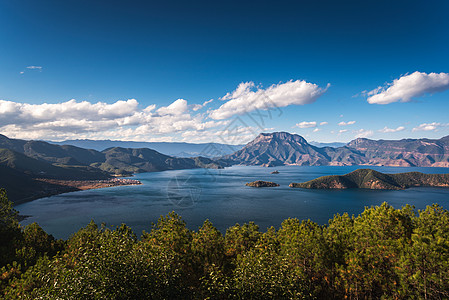 季醉美醉美泸沽湖背景