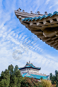 武汉大学图书馆湖北武汉大学建筑背景