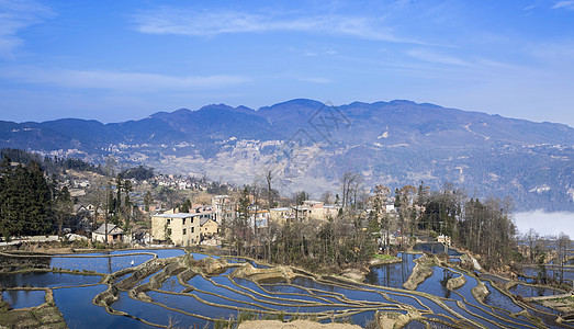 元阳旅游云南元阳梯田背景