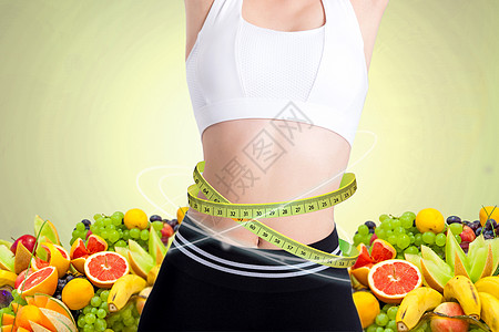 美味水果健康减肥瘦身设计图片