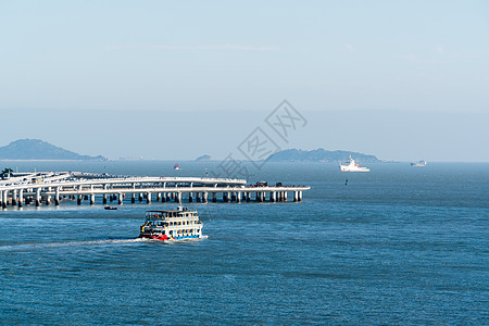 厦门海上轮渡背景