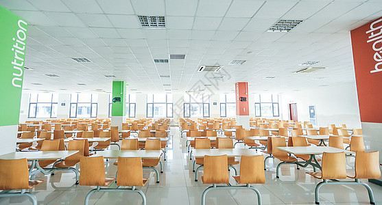 餐厅内部学校食堂背景