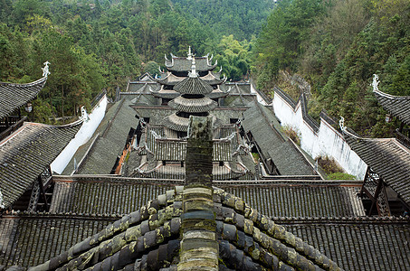 湖北恩施土司城风景区背景图片