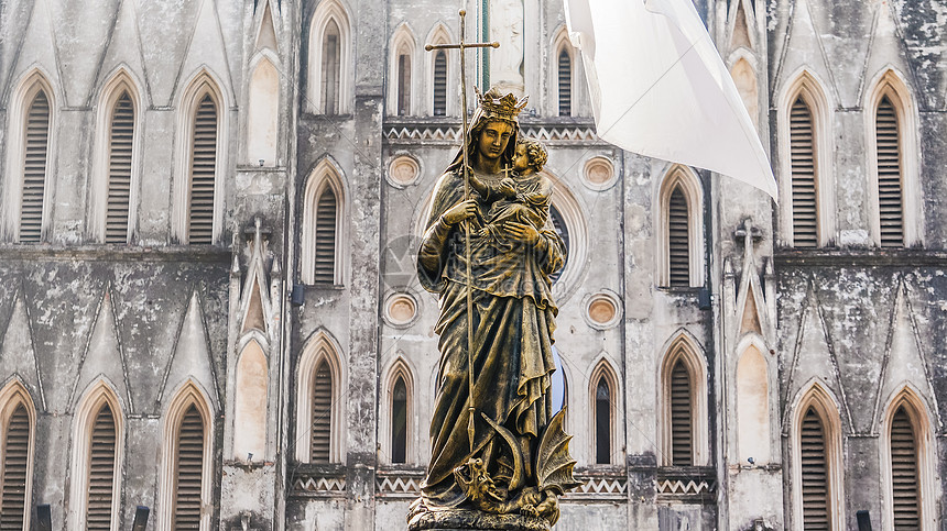 越南河内大教堂图片素材_免费下载_jpg图片格式_VRF高清图片500751929