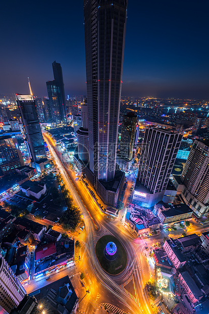 滨城之眼大连城市夜景图片