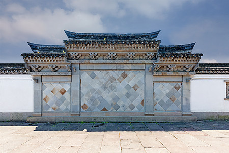 中式建筑墙体素材图片