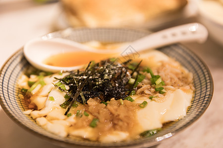 豆花肥肠传统美食豆花背景