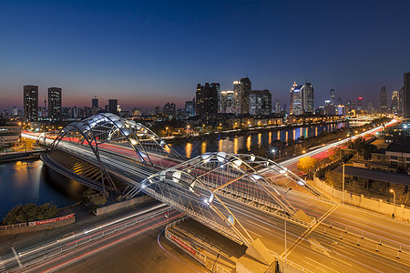 天津夜景背景图片