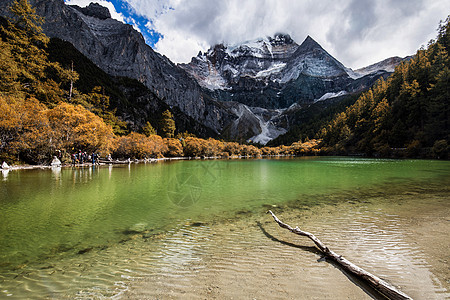 亚丁风光川西亚丁珍珠海背景