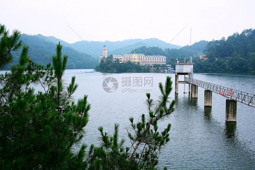宁乡黄材水库自然风景