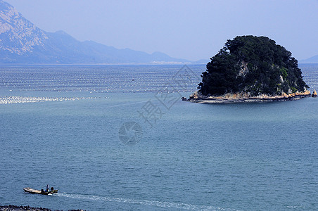 霞浦风光小船馒头山高清图片