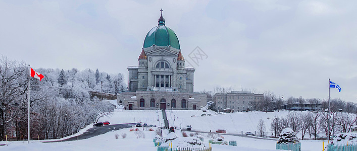 冬季冷加拿大蒙特利尔的冬天背景