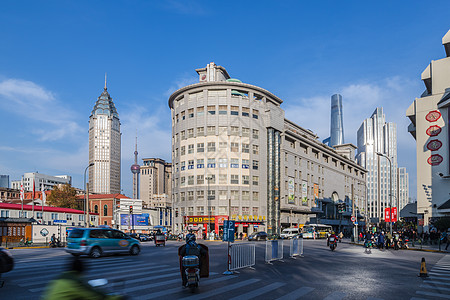 上海马路与建筑高清图片