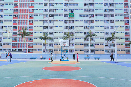 ins拍照框香港ins网红的彩虹邨背景