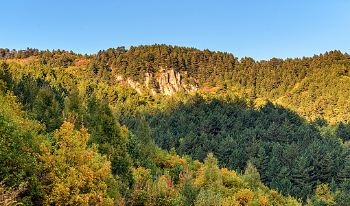 国庆旅游道须沟风景区山峰背景