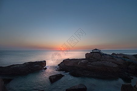 东极岛日落东极岛日出背景