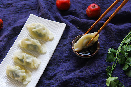 美味水饺水饺素菜高清图片