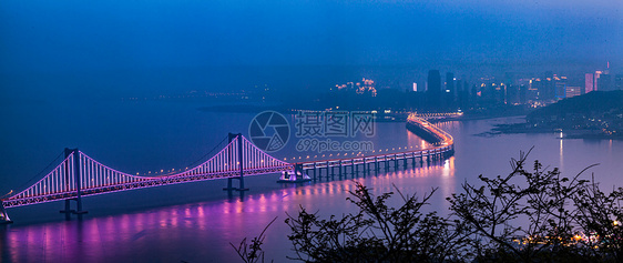 大连跨海大桥夜景图片