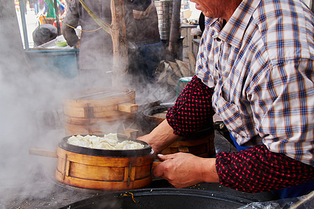 新疆喀什特色小吃薄皮包子高清图片