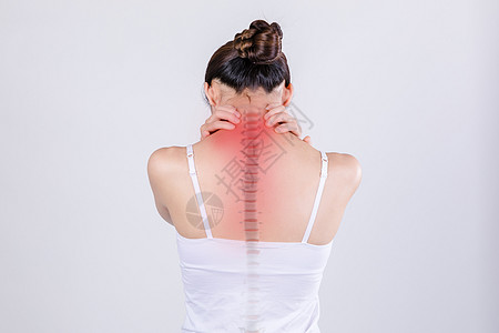 职业女性脊椎疼设计图片
