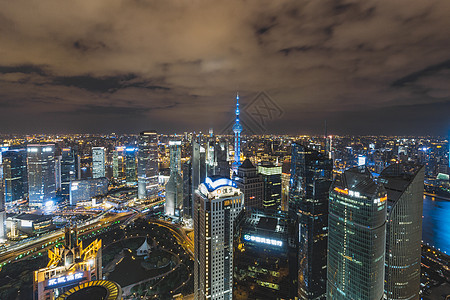 上海夜景城市建筑风格高清图片