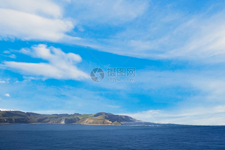 复古风海边风景图片