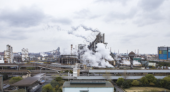 工厂能源雾霾高清图片