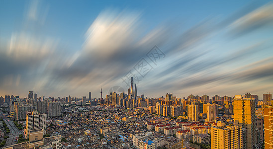 上海中心大厦城市风光背景