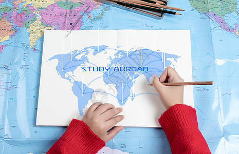 多元化出国留学设计图片