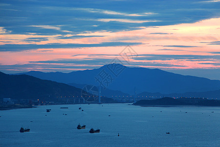 竖版海景厦门鼓浪屿海景背景