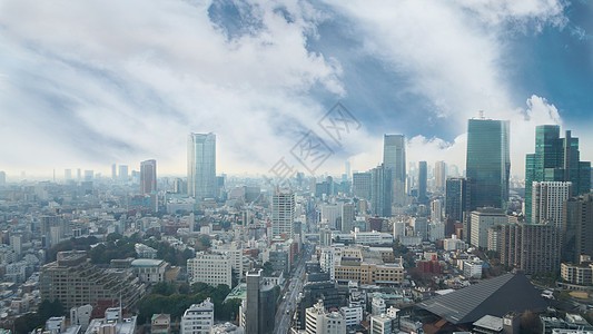 东京城市风光背景