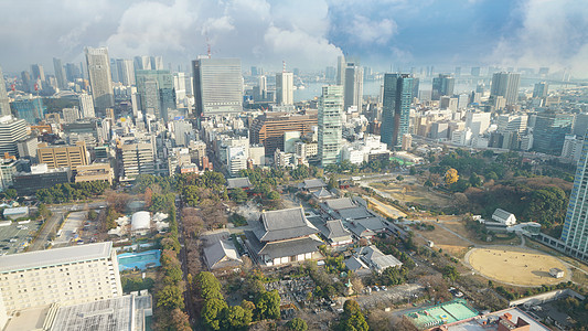 东京城市风光背景