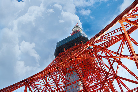 日本东京大视日本东京塔背景