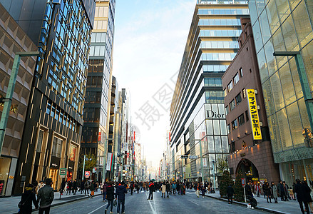 东京城市风光背景