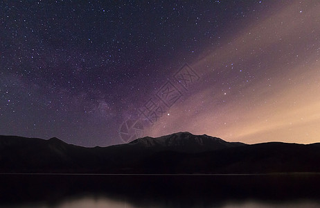 山峰星空背景图片