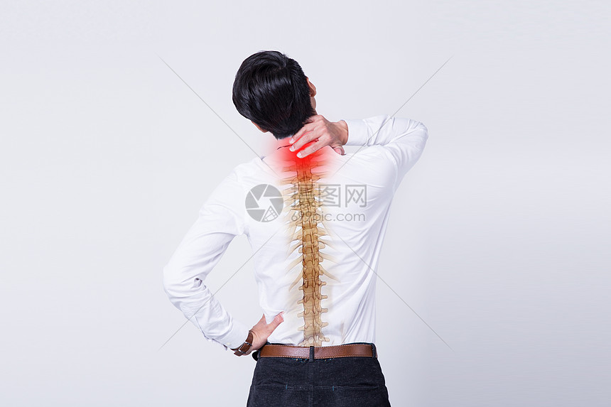 颈椎疼痛人物图片