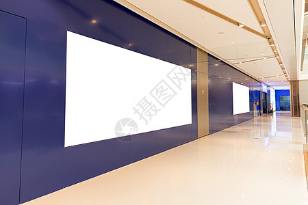 商场环境空白广告牌背景图片