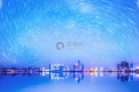 城市星空图片