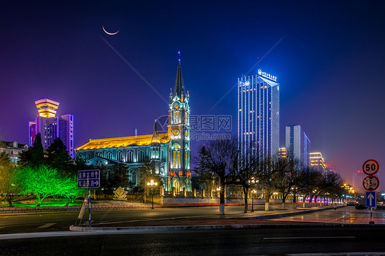 吉林街道夜景图片