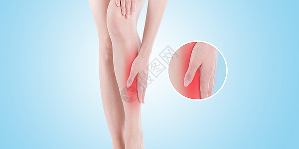 女性腿腿部疼痛设计图片