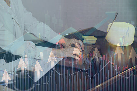 贸易数据图股市k线图设计图片
