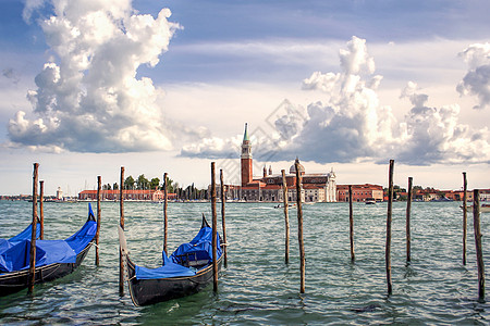 威尼斯船意大利威尼斯风光背景